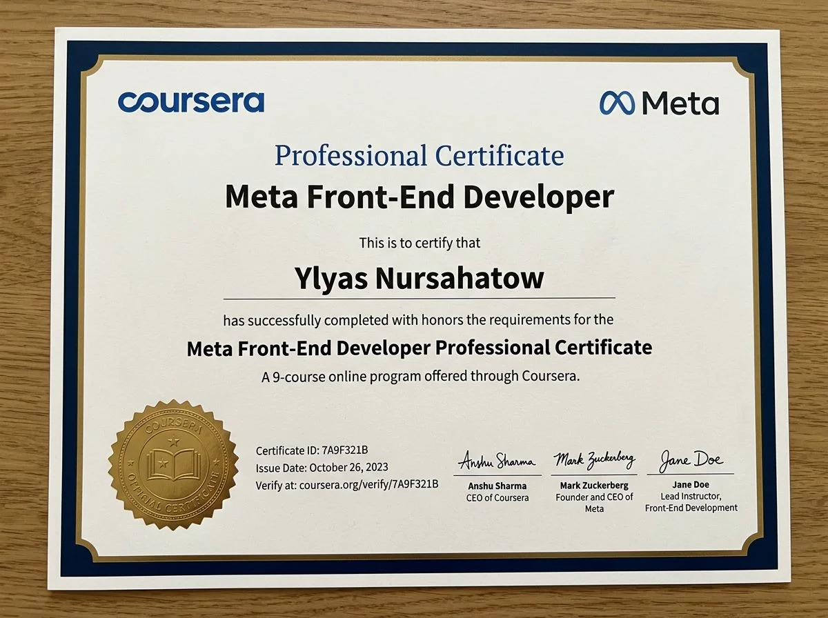 Meta Front-End Developer